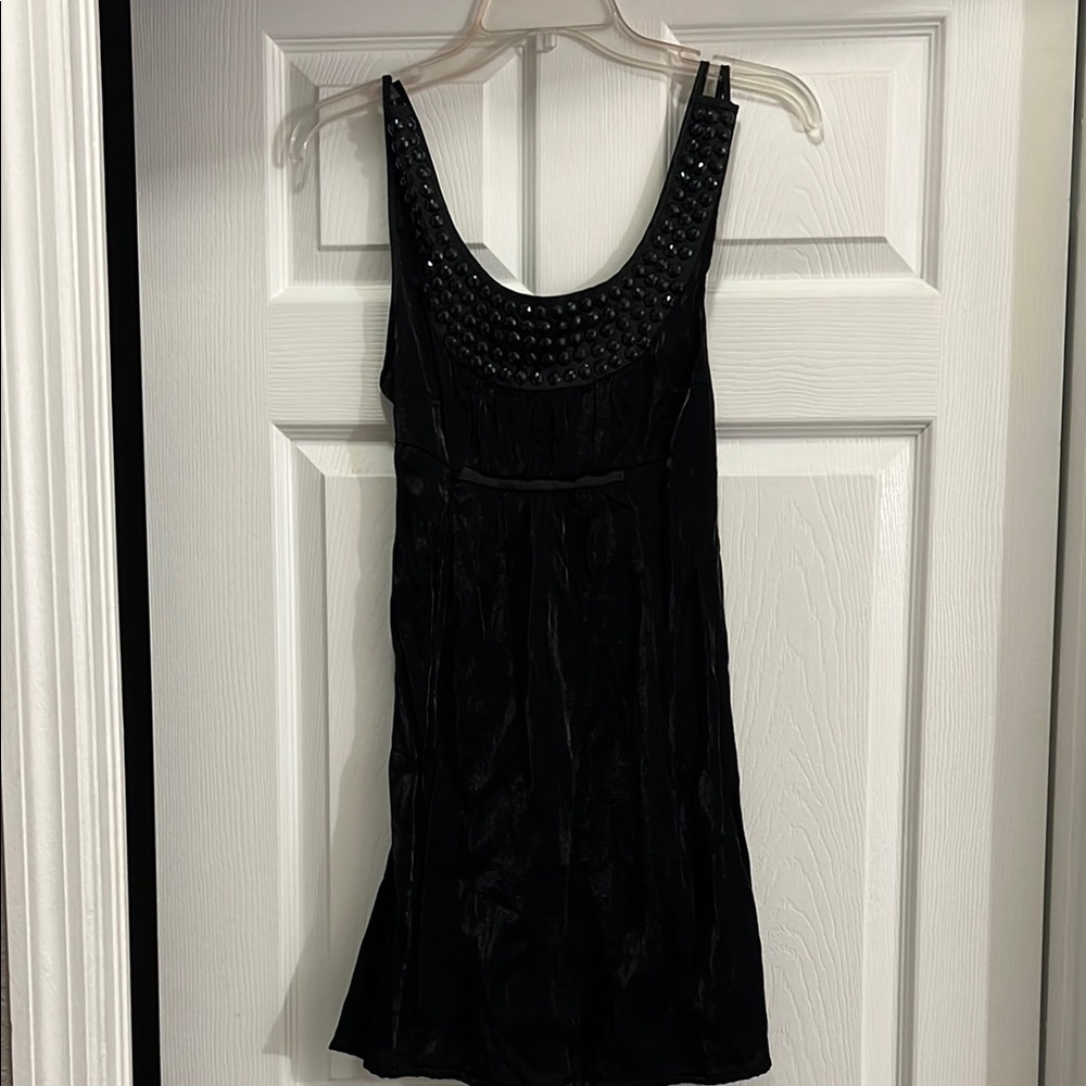 Elegant Black Studded Dress